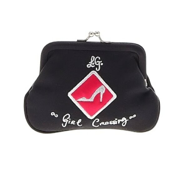 Lulu Guinness Black Coin Purse - Picture 1 of 7